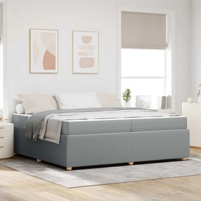 vidaXL Estrutura da Cama Cinzento-claro 200 x 200 cm tecido