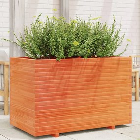Vaso/floreira jardim 110x60x72 cm pinho maciço castanho mel