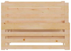 Sofá-cama de puxar 2x(90x200) cm pinho maciço