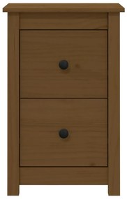 Mesa de cabeceira 40x35x61,5 cm pinho maciço castanho mel