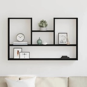 Prateleira de parede 99x15x60 cm deriv. madeira carvalho preto