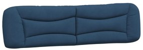 Cama com colchão 200x200 cm tecido azul