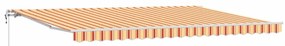 Toldo Retrátil Amarelo e Laranja 500 × 300 cm amarelo e laranja