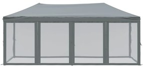 Tenda para festas dobrável com paredes laterais 3x6 m antracite