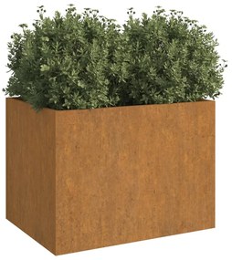 Vaso/floreira 62x47x46 cm aço corten