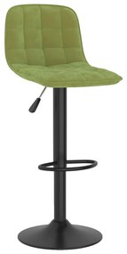 Bancos de bar 2 pcs veludo verde-claro