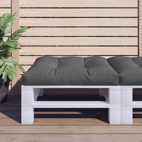 Almofadão para sofá de paletes 80x80x12 cm tecido cinza