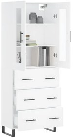 Armário alto 69,5x34x180 cm derivados de madeira branco