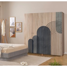 Roupeiro Loni – Sonomo – 180x192x52 cm
