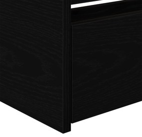 Cama Carvalho Preto Madeira Derivada 90 x 200 cm Durável Cama
