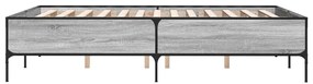 Estrutura de cama 160x200 cm derivados de madeira/metal