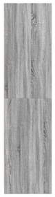 Roupeiro 100x50x200 cm derivados de madeira cinzento sonoma