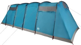 Tenda familiar túnel para 10 pessoas impermeável azul