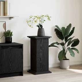 vidaXL Suporte de Exibição com Armazenamento em Carvalho Preto - 31 x 30 x 60 cm