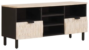 vidaXL Gabinete para TV Acabamento em Wash Branco 100 x 33 x 46 cm