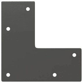 Pernas de grampo para mesa de centro 4 peças antracite 20 cm aço maciç