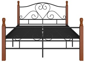 Estrutura de cama 120x200 cm metal preto