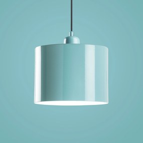 Chandelier Duz – Turquesa – Diâmetro 45 cm, Altura Total 75 - 110 cm