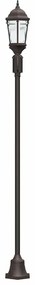 Poste de Luz de Jardim vidaXL 2-Lâmpadas E27 Bronze 220 cm Alumínio