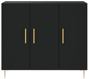 Aparador 90x34x80 cm derivados de madeira preto
