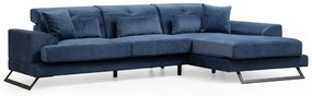 Sofá de Canto Frido – Azul Marinho – 304 cm x 190 cm