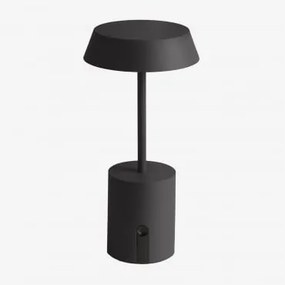 Lâmpada De Mesa Led Sem Fios Uliana Preto - Sklum