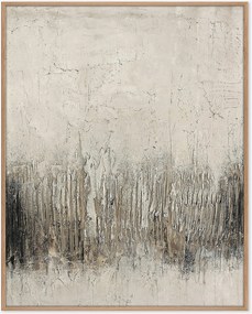 Quadro em tela emoldurado pintado à mão Rocky