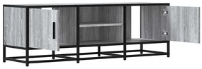 Móvel p/ TV 120x35x41cm derivados madeira/metal cinzento sonoma