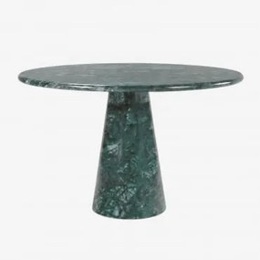Mesa De Jantar Redonda Ø120 Cm Em Mármore Alodia Mármore Verde Udaipur - Sklum