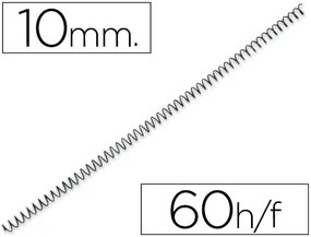 Espiral Q-Connect Metálica 64 5:1 10 mm 1 mm Caixa de 200 Unidades
