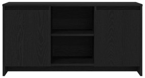 Armário de TV vidaXL Carvalho Preto 102x37,5x52,5 cm de Madeira de Eng