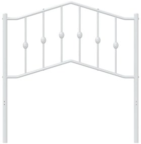 Cabeceira de cama 90 cm metal branco