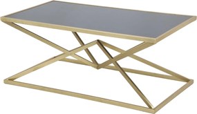 MESA DE CENTRO PIRAMID 110X60X45 CM DOURADO E PRETO