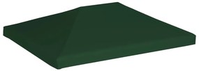 Cobertura de gazebo 310 g/m² 4x3 m verde
