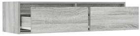 Móvel de TV com luzes LED 100X35,5x25 cm sonoma cinza