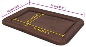 Colchão para cães tamanho XL castanho