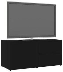 Móvel de TV 80x34x36 cm derivados de madeira preto