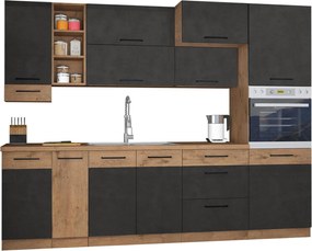 Conjunto de cozinha modular Wood Grey 136