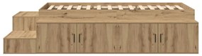 Cama de Armazenamento Artisan Carvalho 90x190 cm