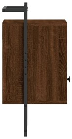 Mesas cabeceira 2 pcs 40x30x61 deriv. madeira carvalho castanho