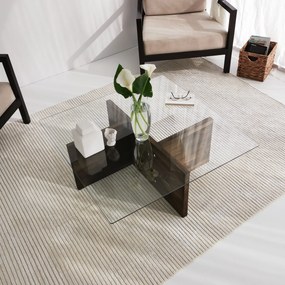 Mesa de Café Glory – Nogueira – 90x35x90 cm