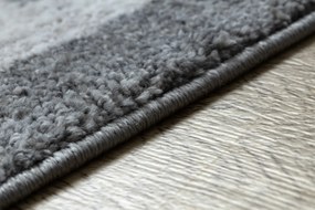 Tapete moderno COZY Tico, geométrico - Structural dois níveis de lã cinzento