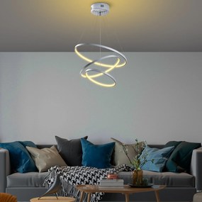 Candeeiro de Teto LED "Simit" Regulável – Cinzento – 50x50x80 cm – Des