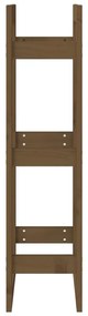 Suporte para lenha 41x25x100 cm pinho maciço castanho mel
