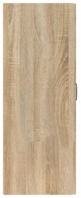 Armário suspenso 69,5x34x90 cm derivados de madeira cor sonoma