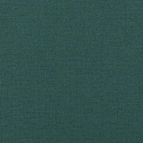 Cadeiras de jantar 2 pcs tecido verde-escuro