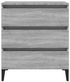 Aparador 60x35x69 cm derivados de madeira sonoma cinza