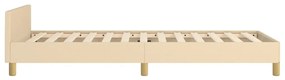 Estrutura de cama sem colchão 80x200 cm creme