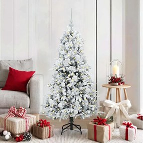 vidaXL Árvore de Natal Articulada Artificial Branco 150 cm PE e PVC