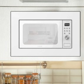 Micro-ondas GrandHeat 2000 Built-in Branco encastre digital de 20 litros de capacidade com grill e 700 W